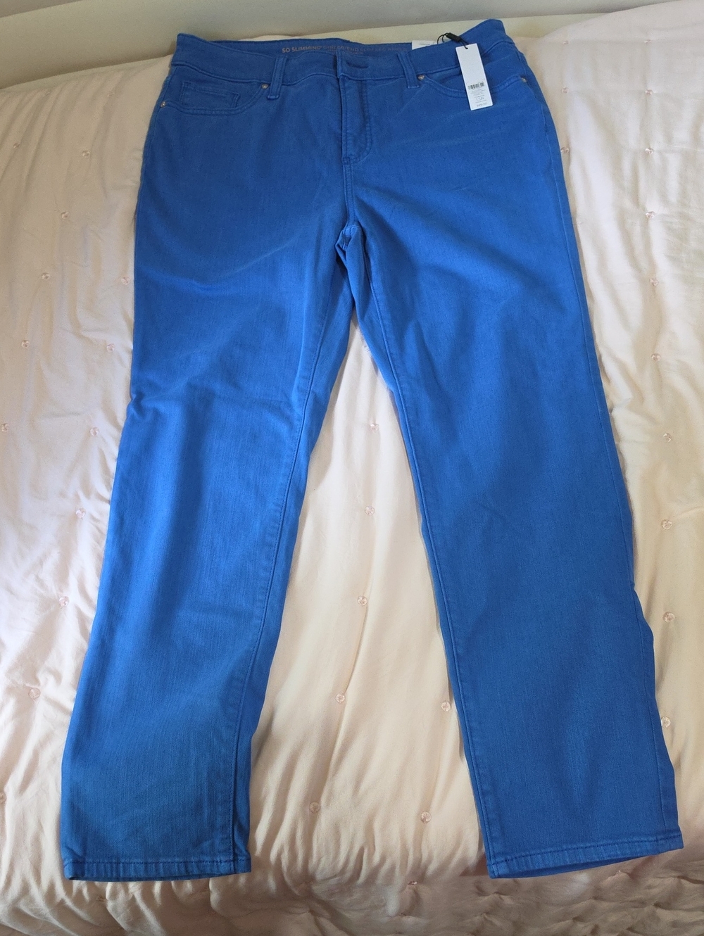Chico's Vibrant Royal Blue Straight-Leg Jeans
